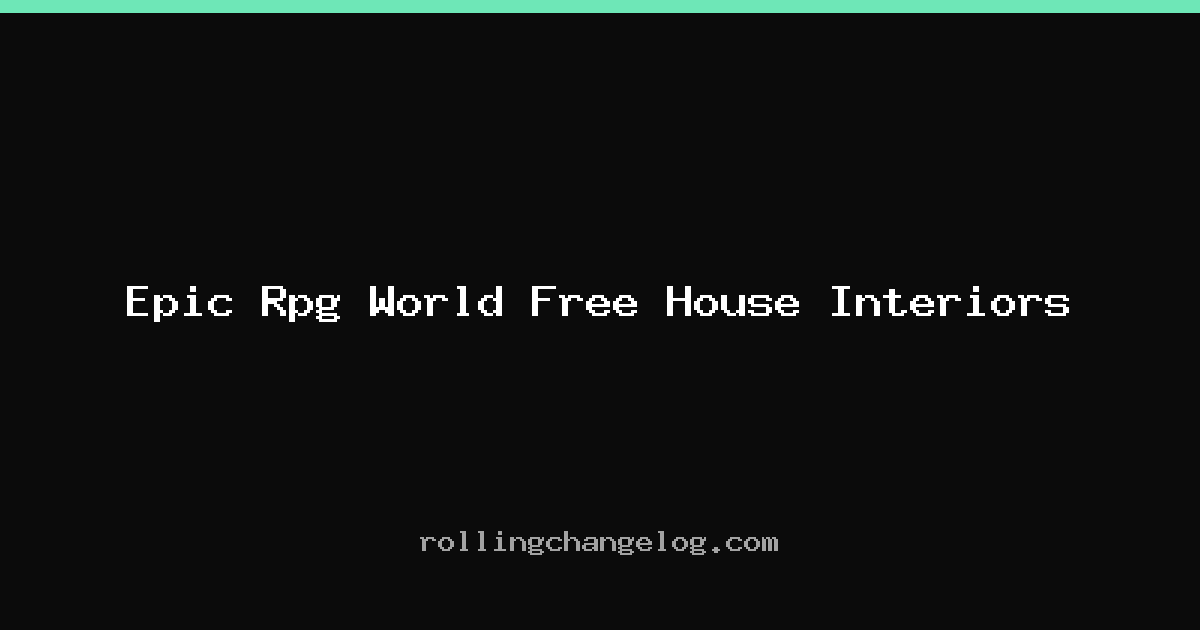Epic Rpg World Free House Interiors cover