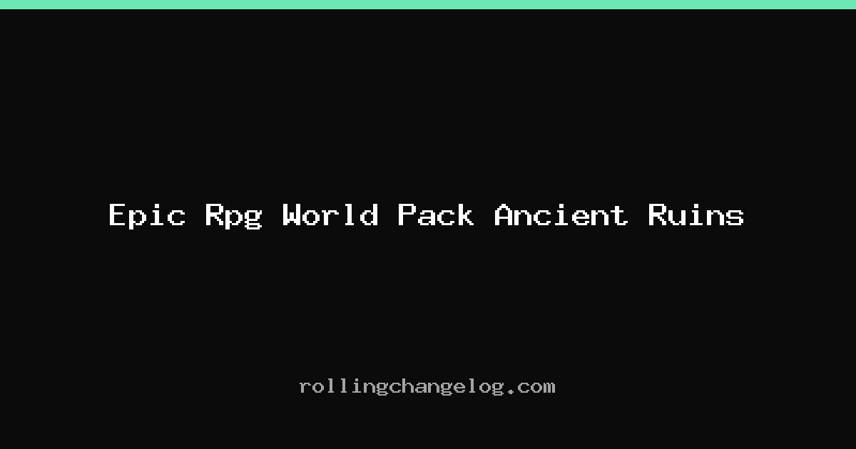 Epic Rpg World Pack Ancient Ruins cover