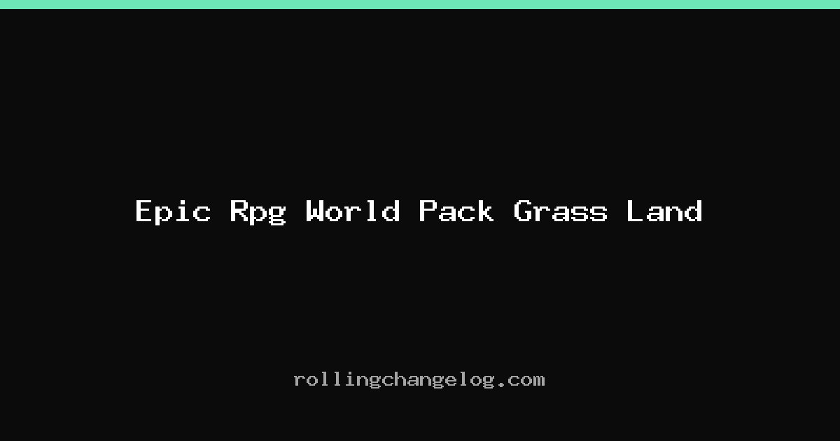 Epic Rpg World Pack Grass Land cover
