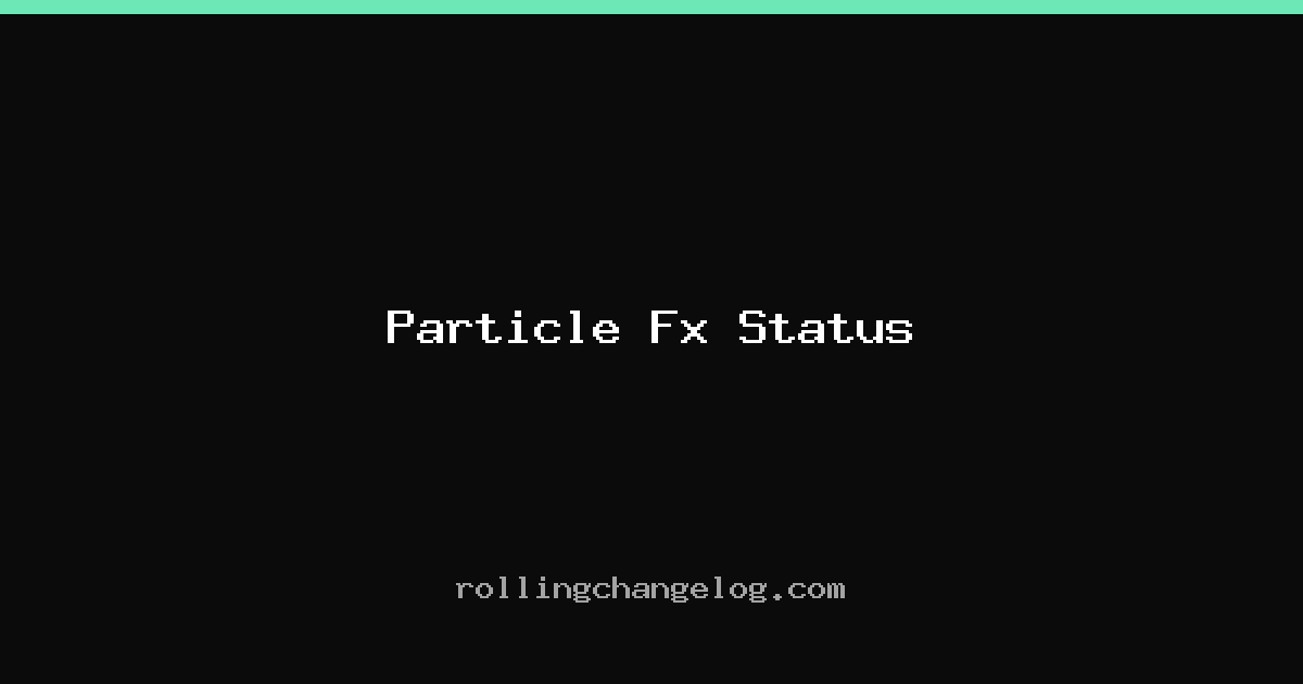 Particle Fx Status cover