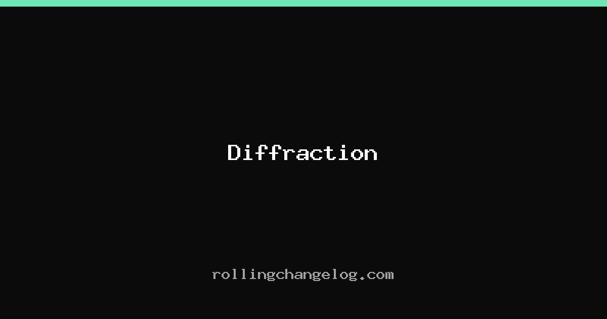 Diffraction cover