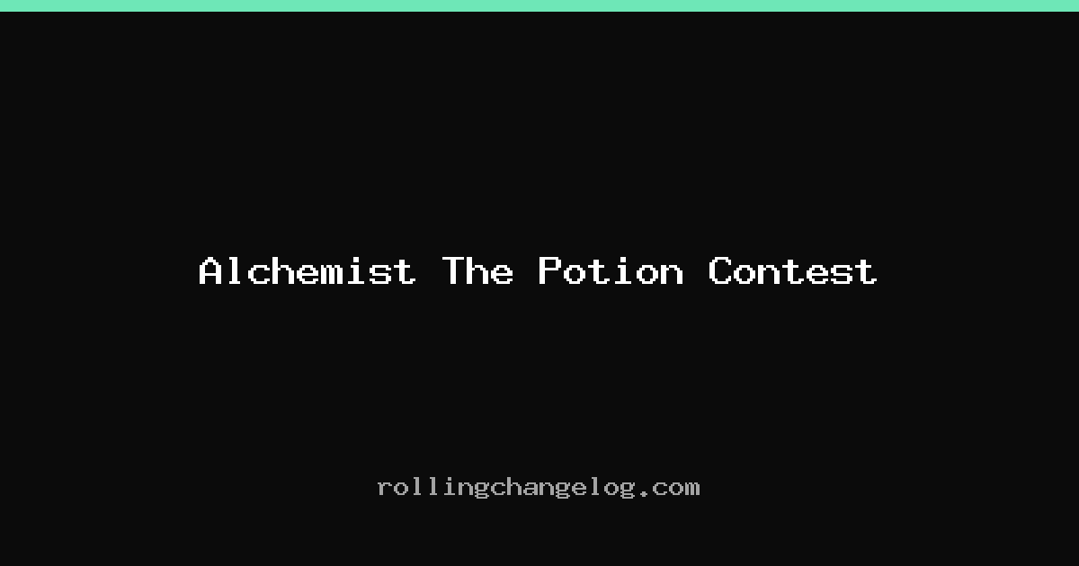 Alchemist The Potion Contest cover