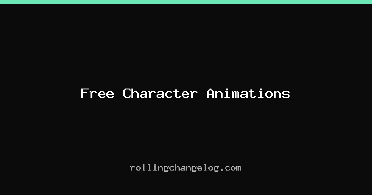 Free Character Animations cover