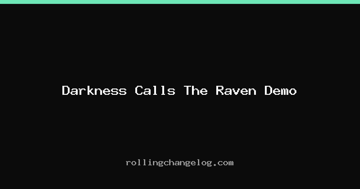 Darkness Calls The Raven Demo cover