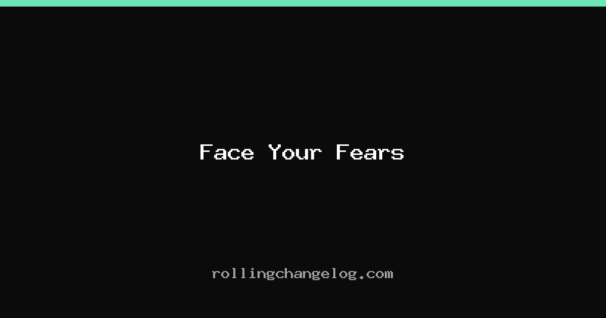 Face Your Fears cover