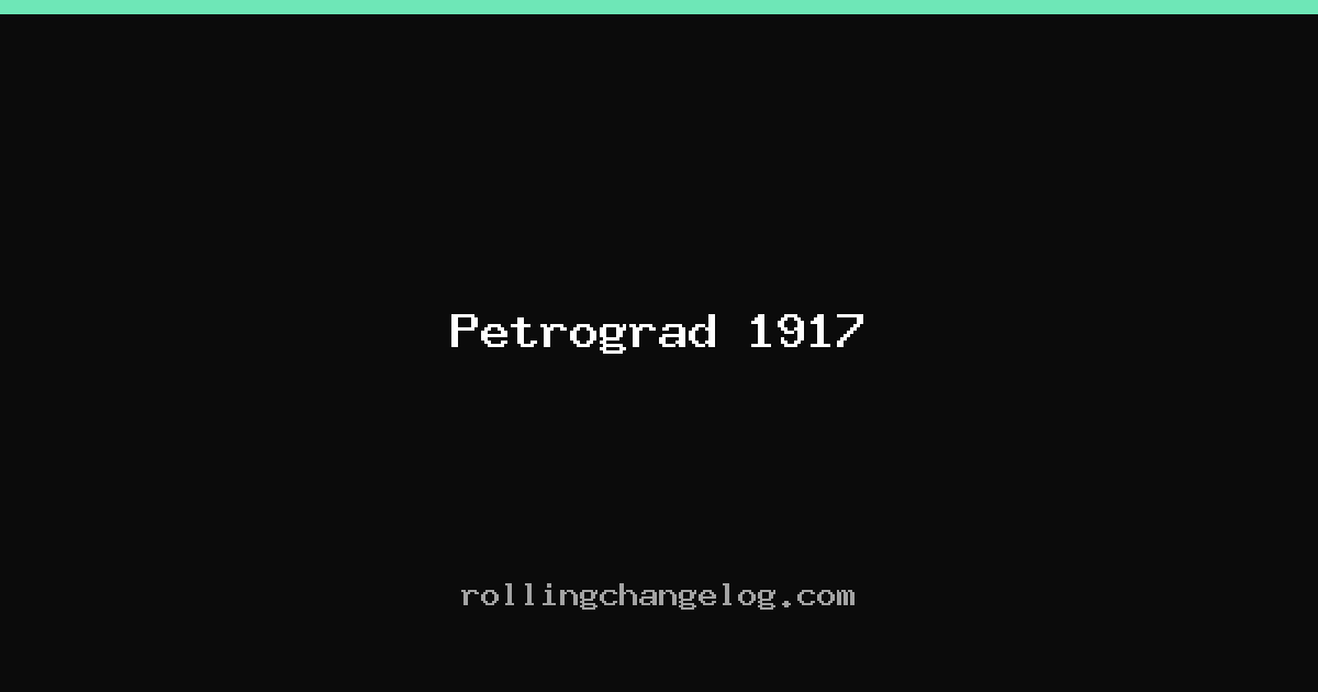 Petrograd 1917 cover