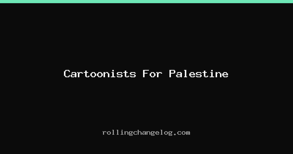 Cartoonists For Palestine cover