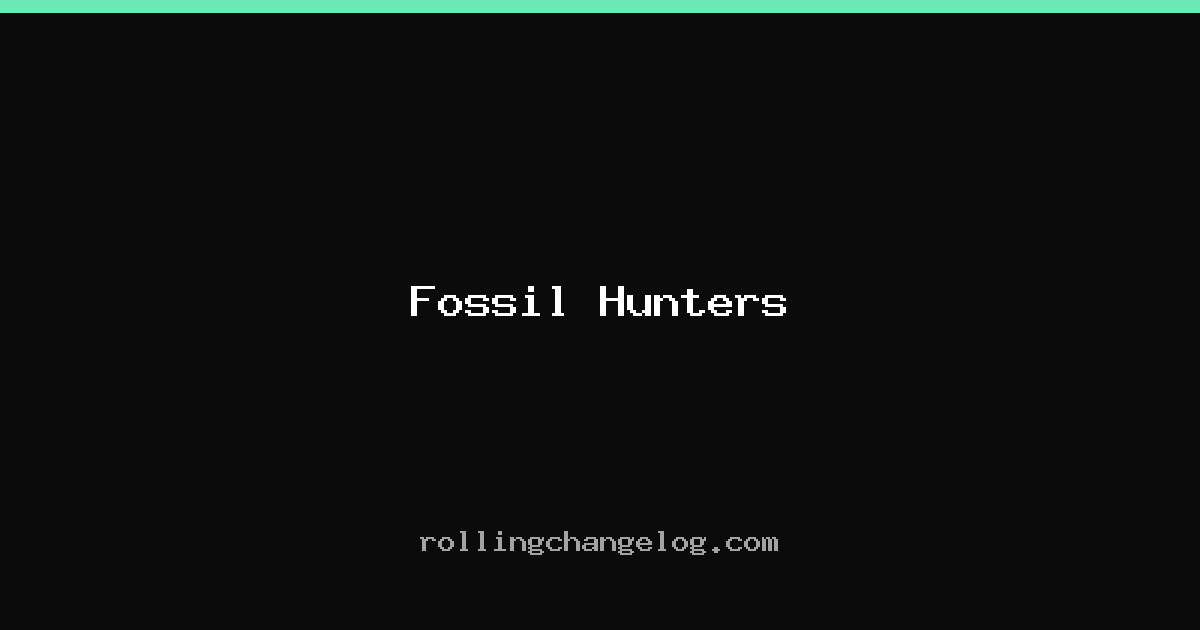 Fossil Hunters cover