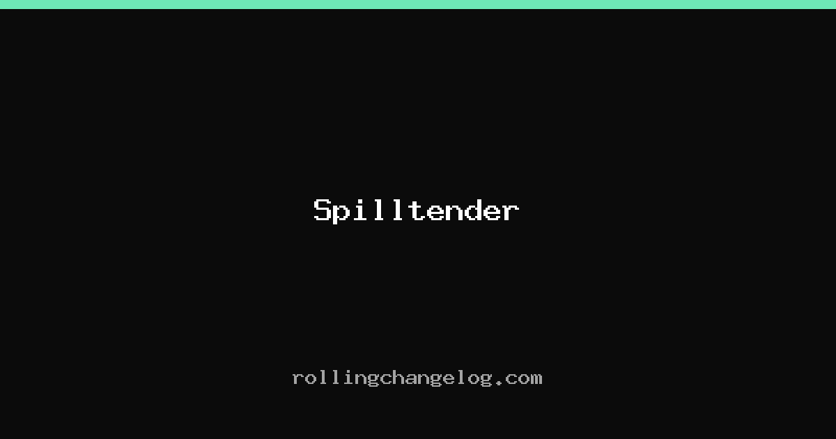 Spilltender cover