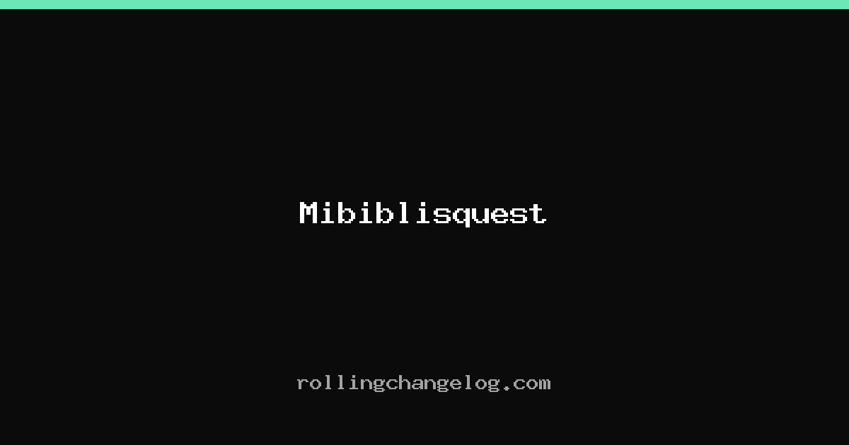 Mibiblisquest cover