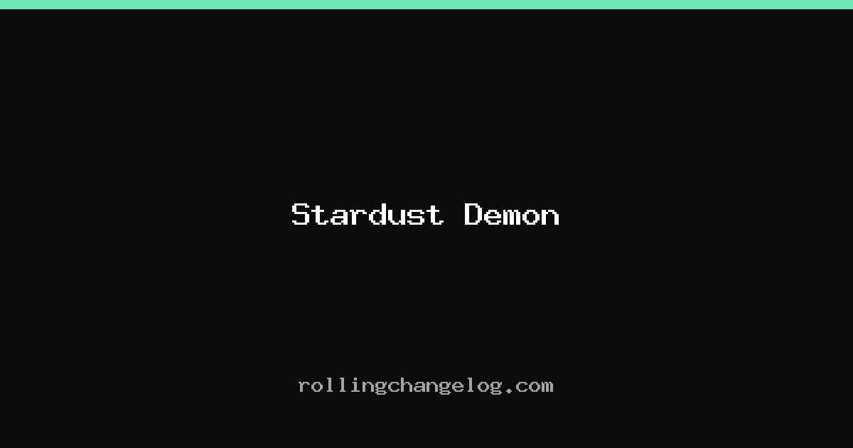 Stardust Demon cover