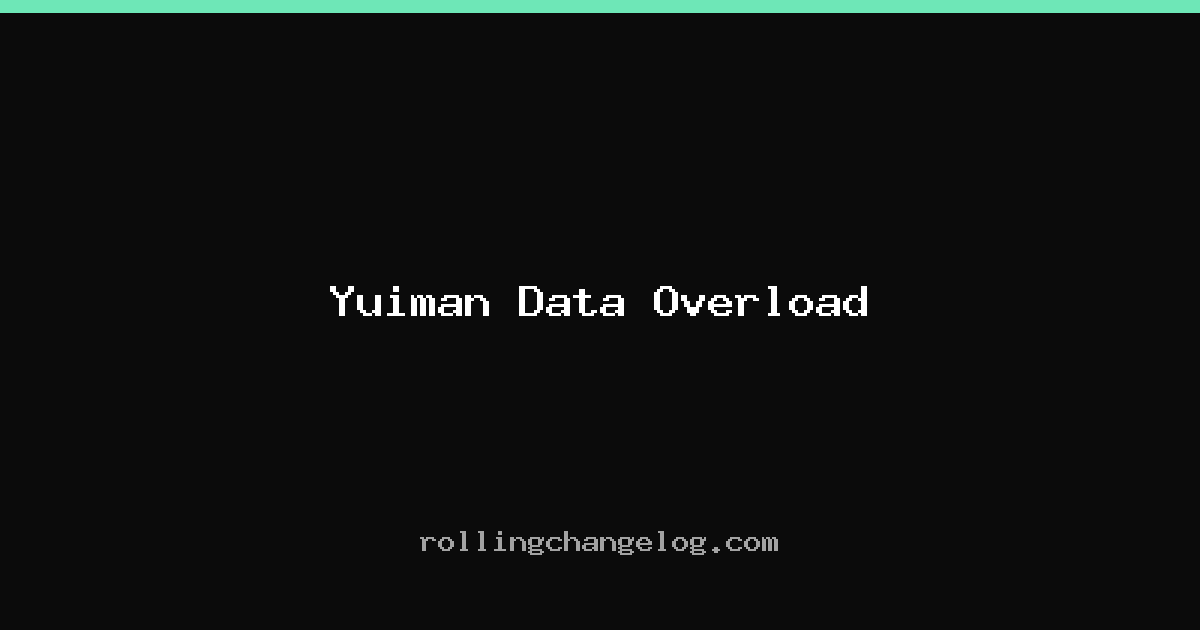 Yuiman Data Overload cover