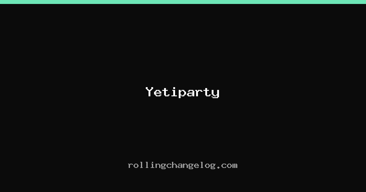 Yetiparty cover