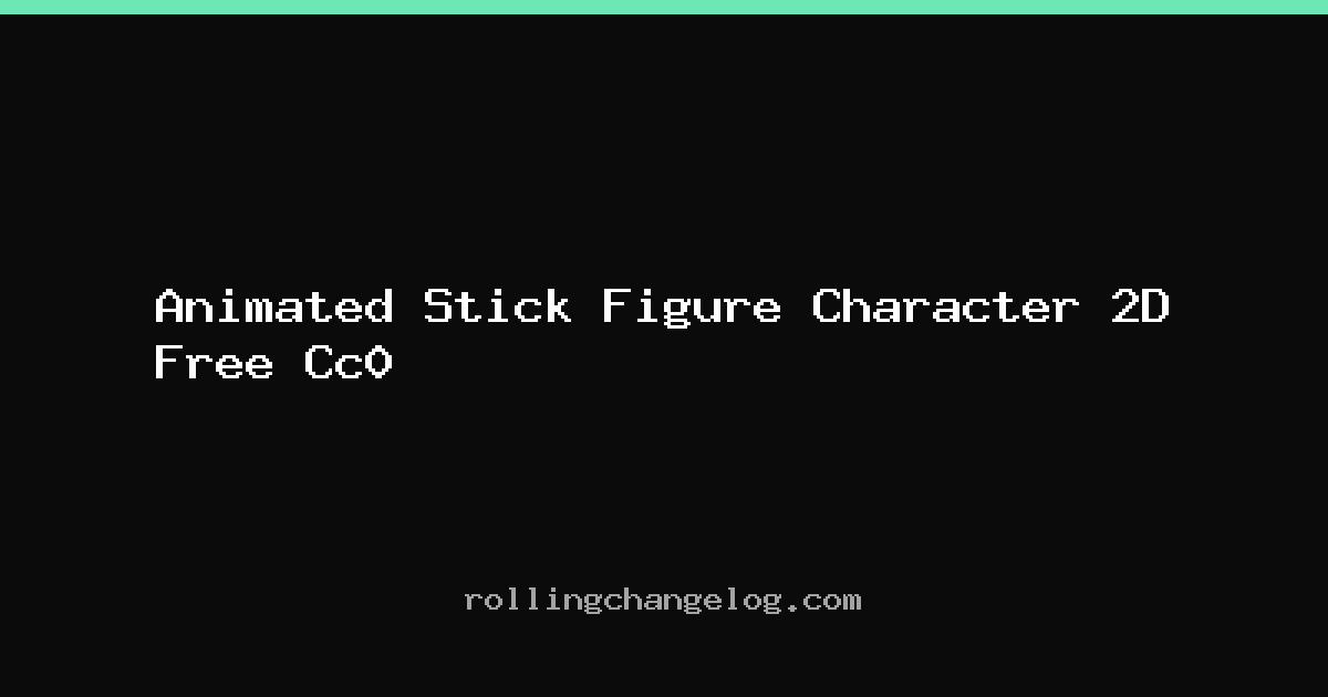 Animated Stick Figure Character 2D Free Cc0 cover