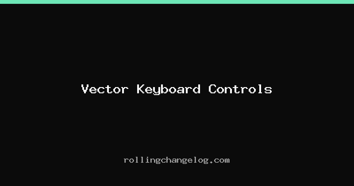 Vector Keyboard Controls cover