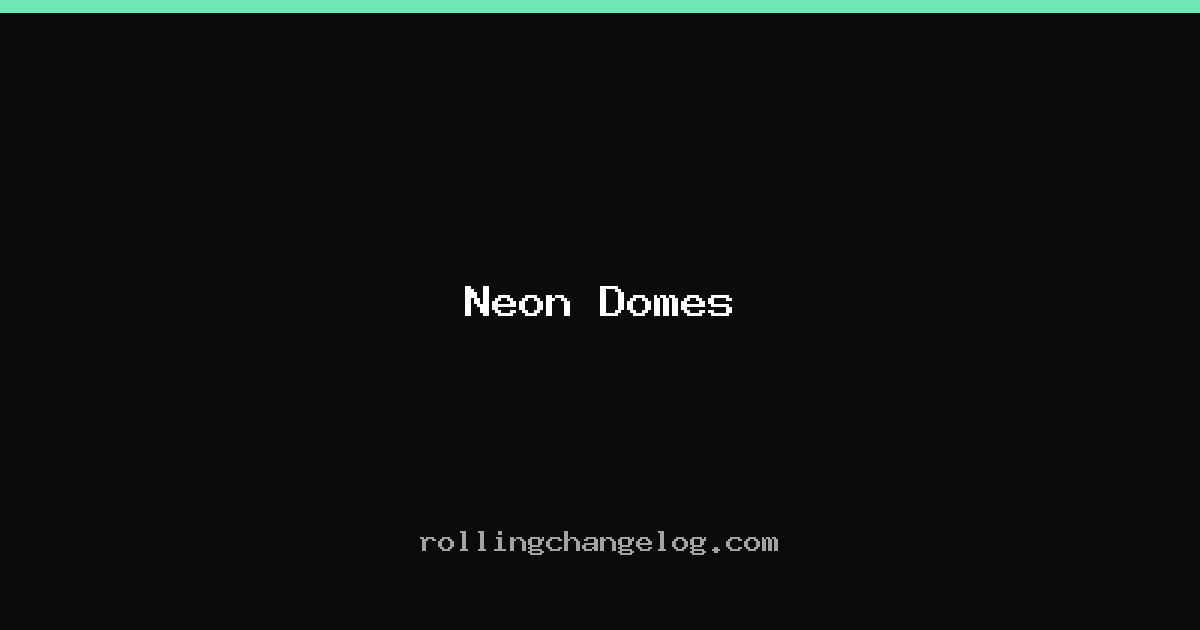 Neon Domes cover