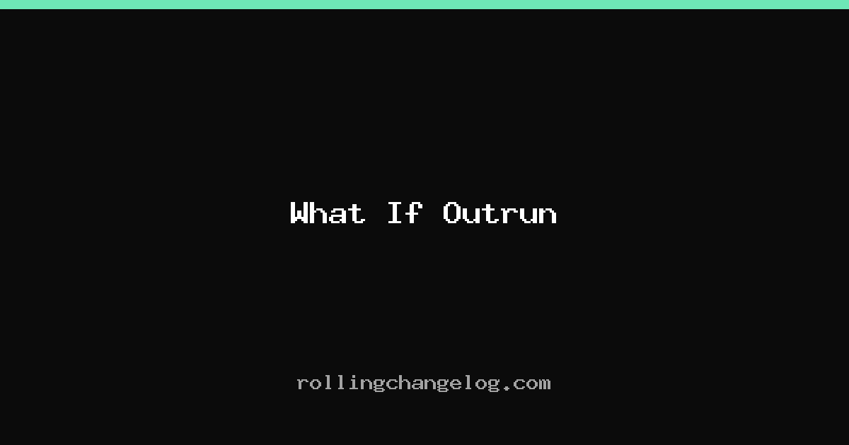 What If Outrun cover