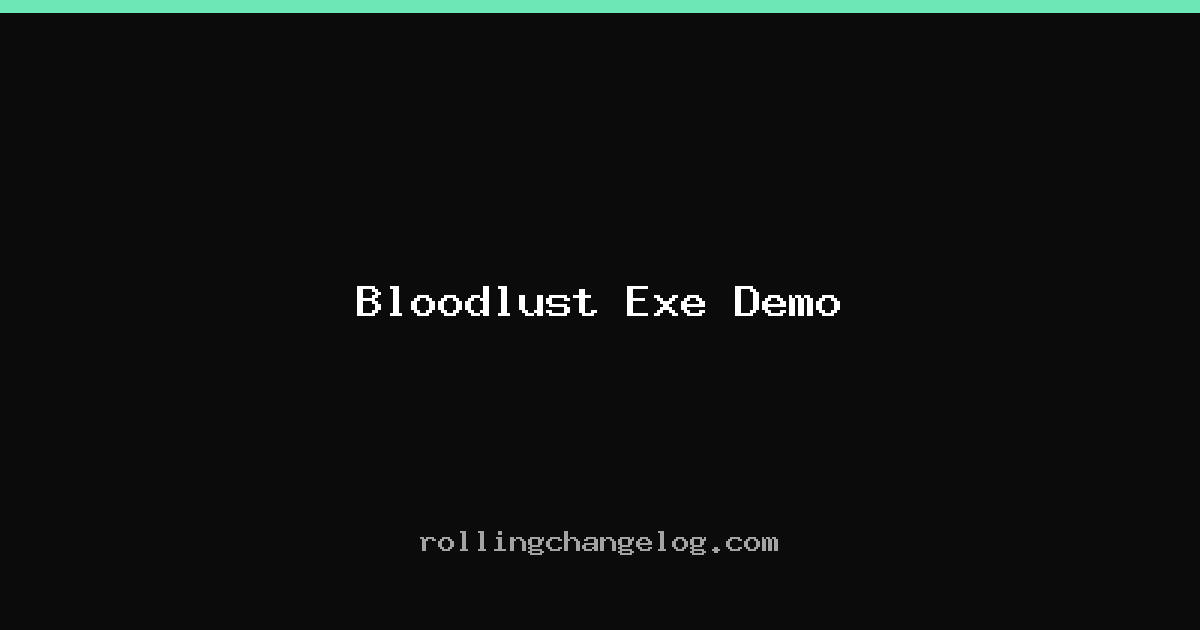 Bloodlust Exe Demo cover
