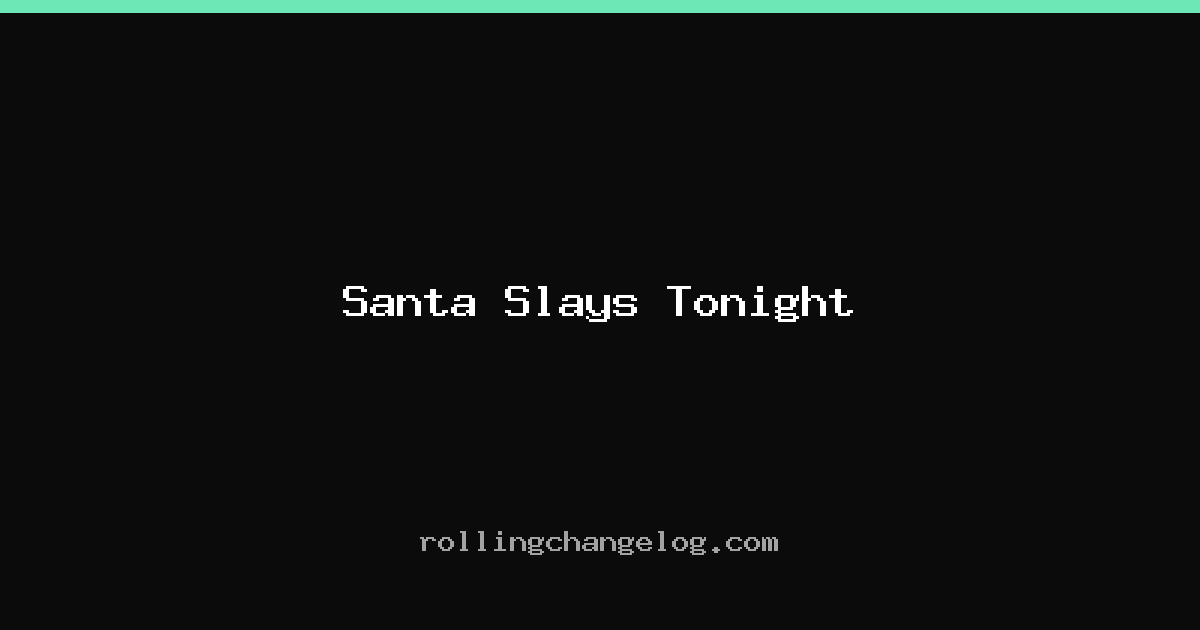 Santa Slays Tonight cover