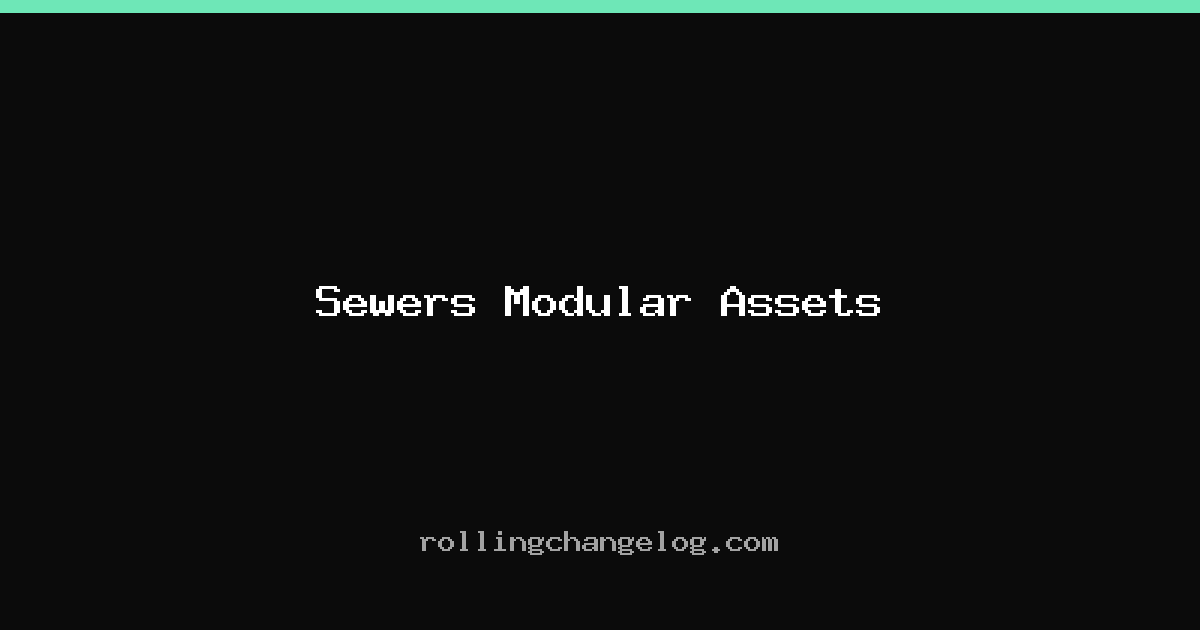 Sewers Modular Assets cover