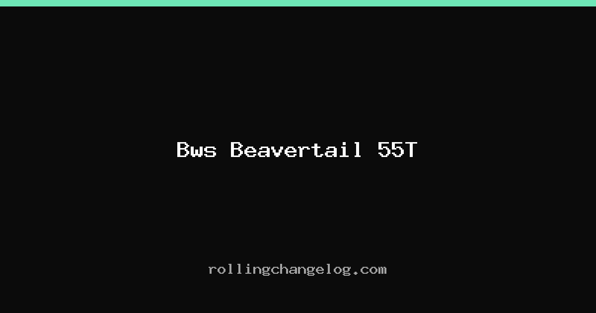 Bws Beavertail 55T cover