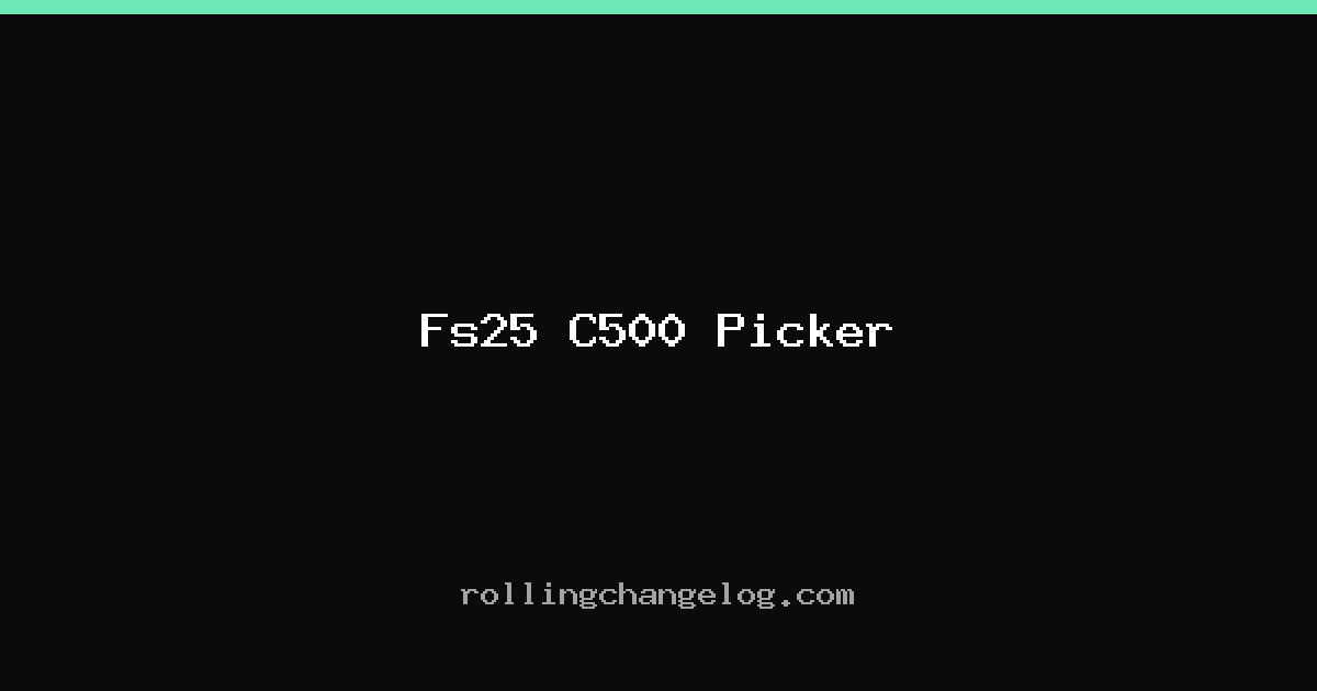 Fs25 C500 Picker cover