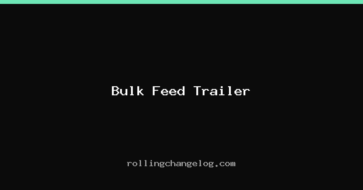 Bulk Feed Trailer cover