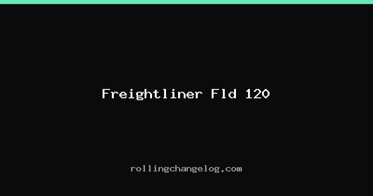 Freightliner Fld 120 cover