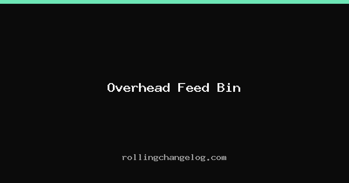 Overhead Feed Bin cover