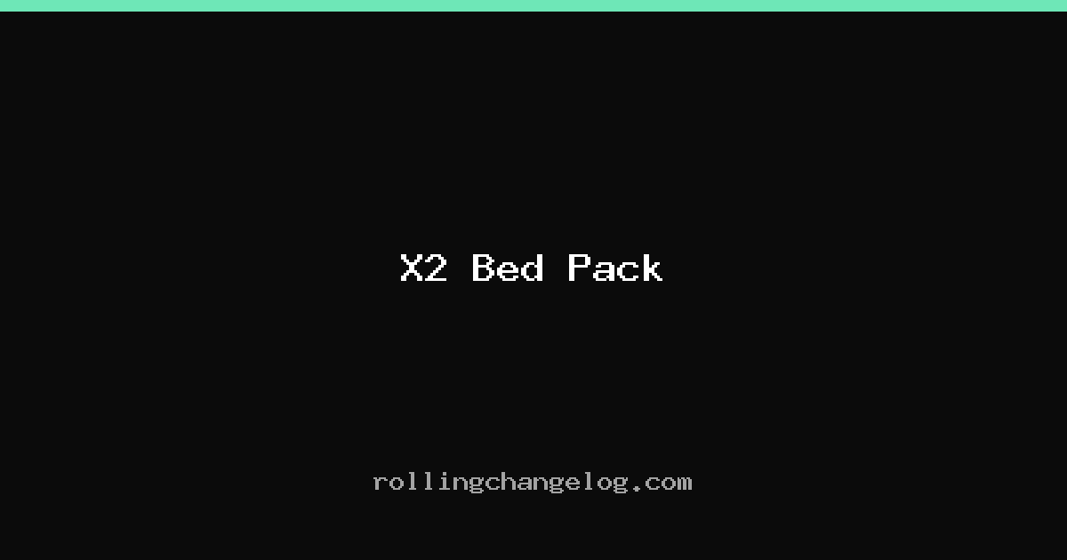X2 Bed Pack cover