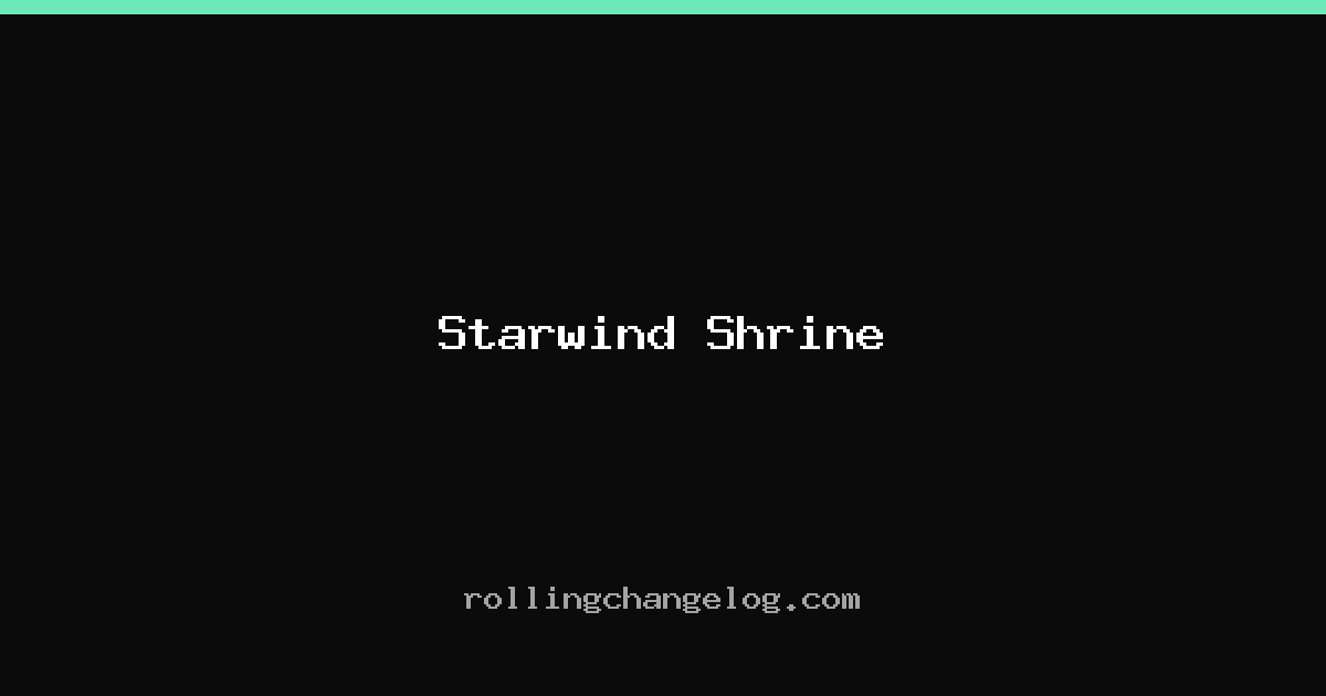 Starwind Shrine cover