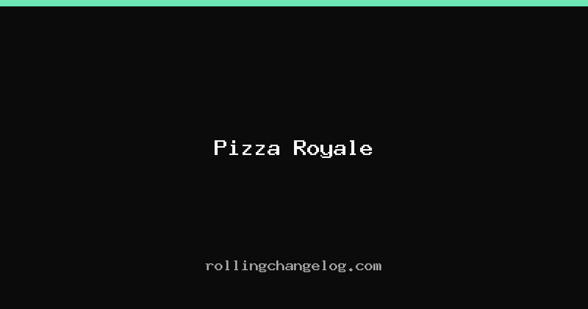 Pizza Royale cover
