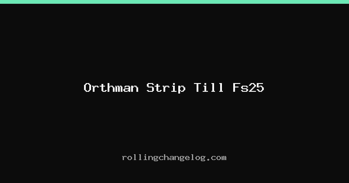 Orthman Strip Till Fs25 cover