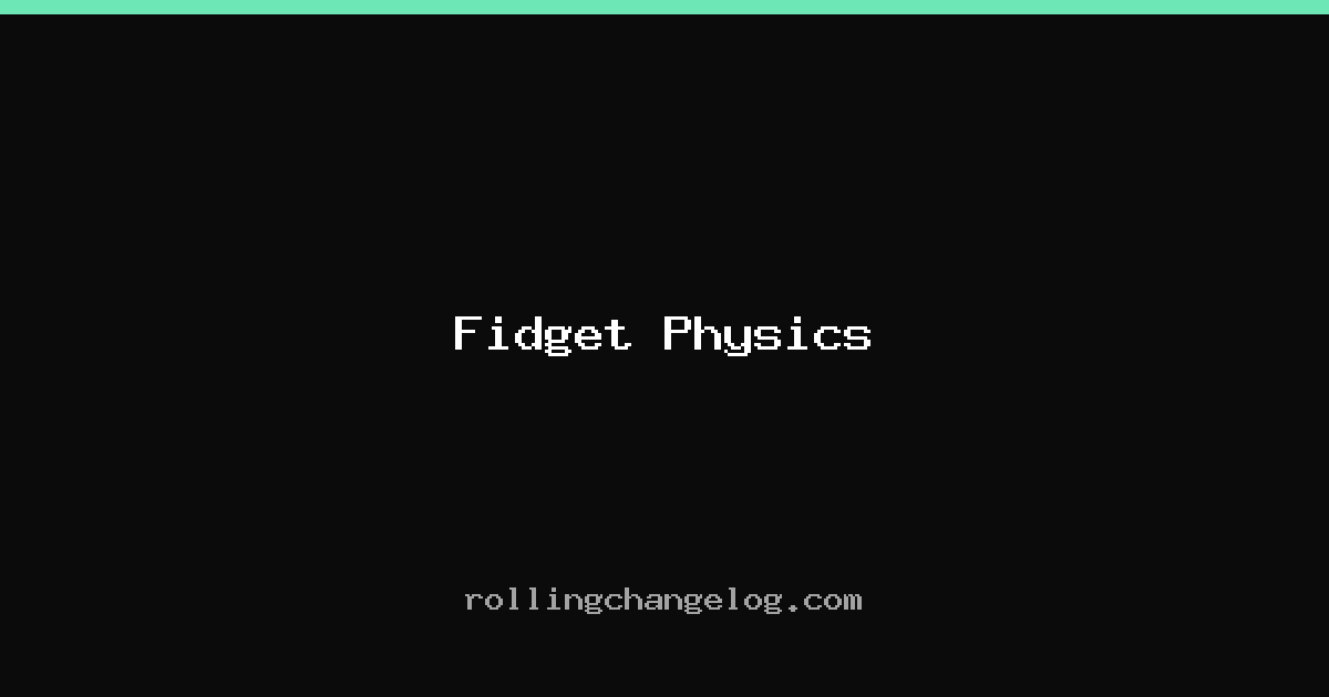 Fidget Physics cover