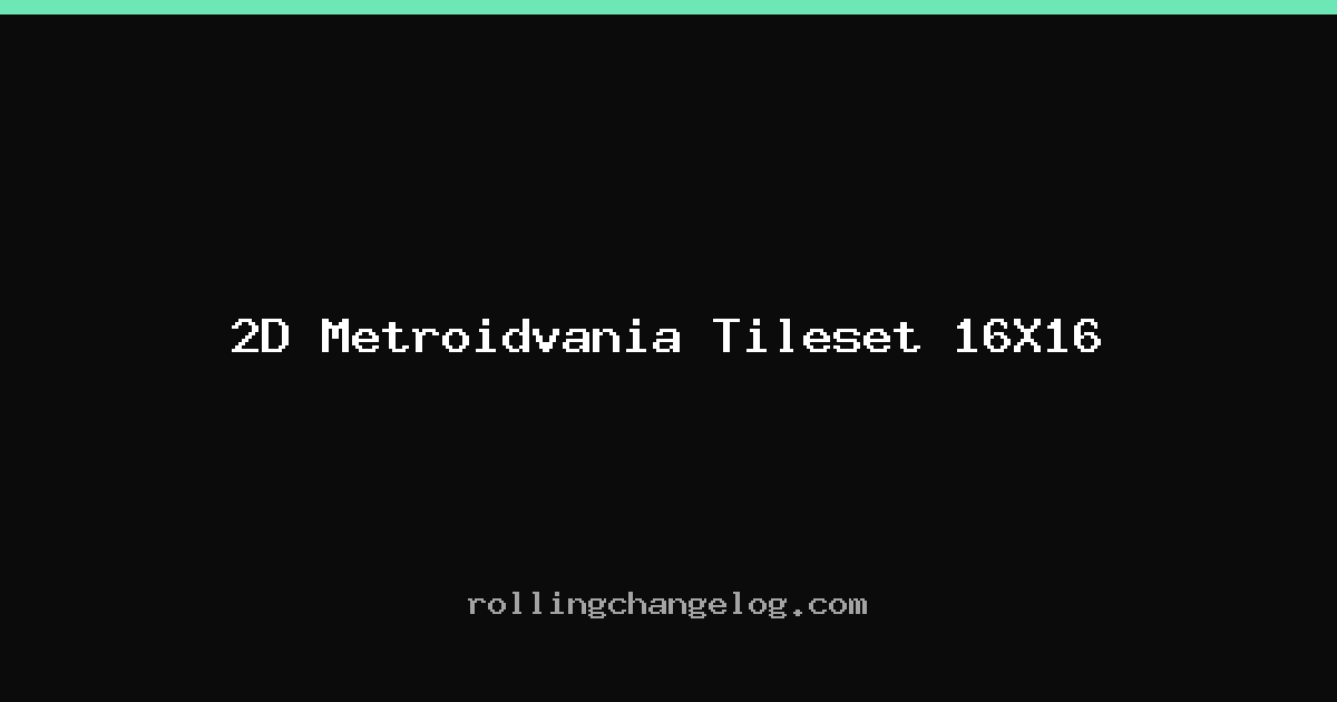 2D Metroidvania Tileset 16X16 cover