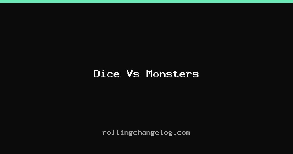 Dice Vs Monsters cover
