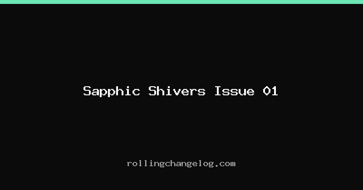 Sapphic Shivers Issue 01 cover