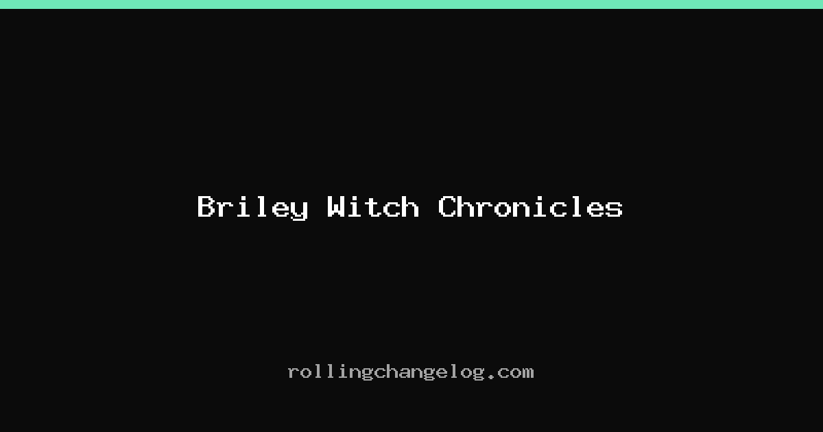Briley Witch Chronicles cover