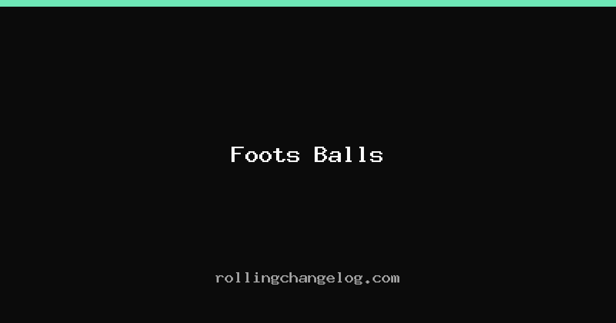 Foots Balls cover