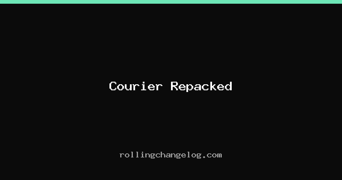Courier Repacked cover