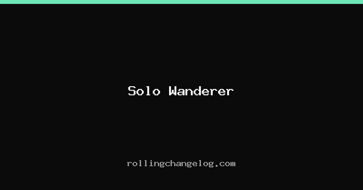Solo Wanderer cover