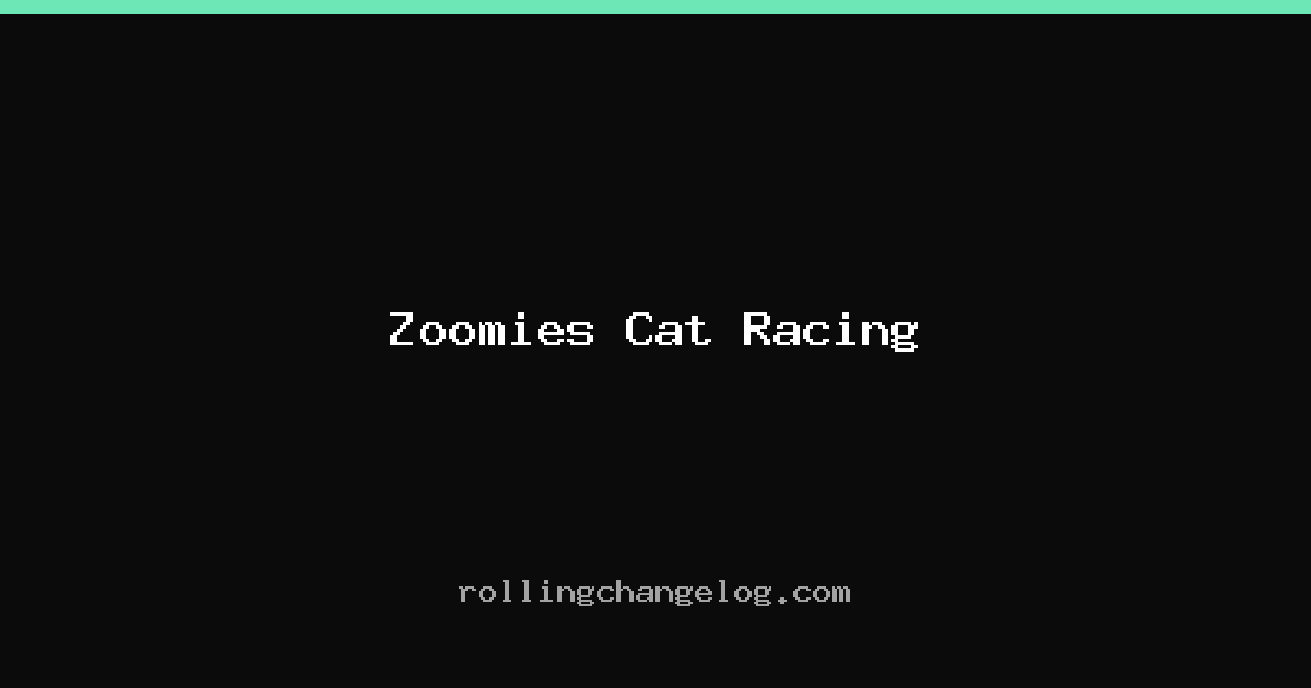 Zoomies Cat Racing cover
