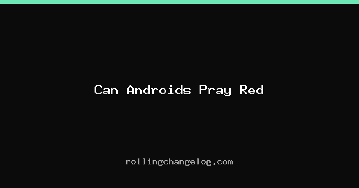 Can Androids Pray Red cover