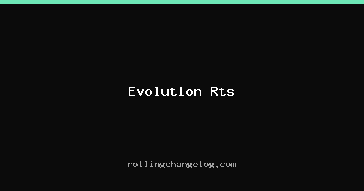 Evolution Rts cover