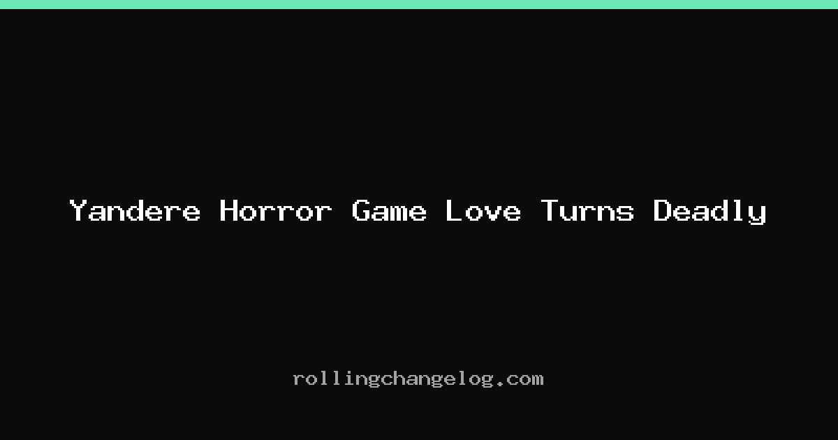 Yandere Horror Game Love Turns Deadly cover