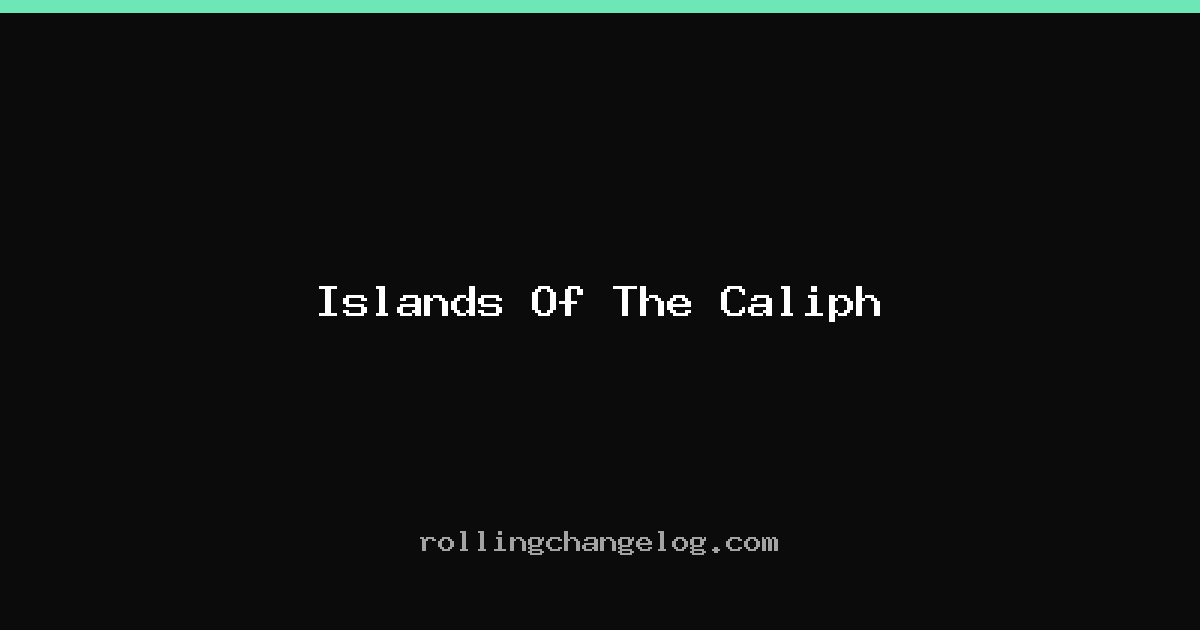 Islands Of The Caliph cover