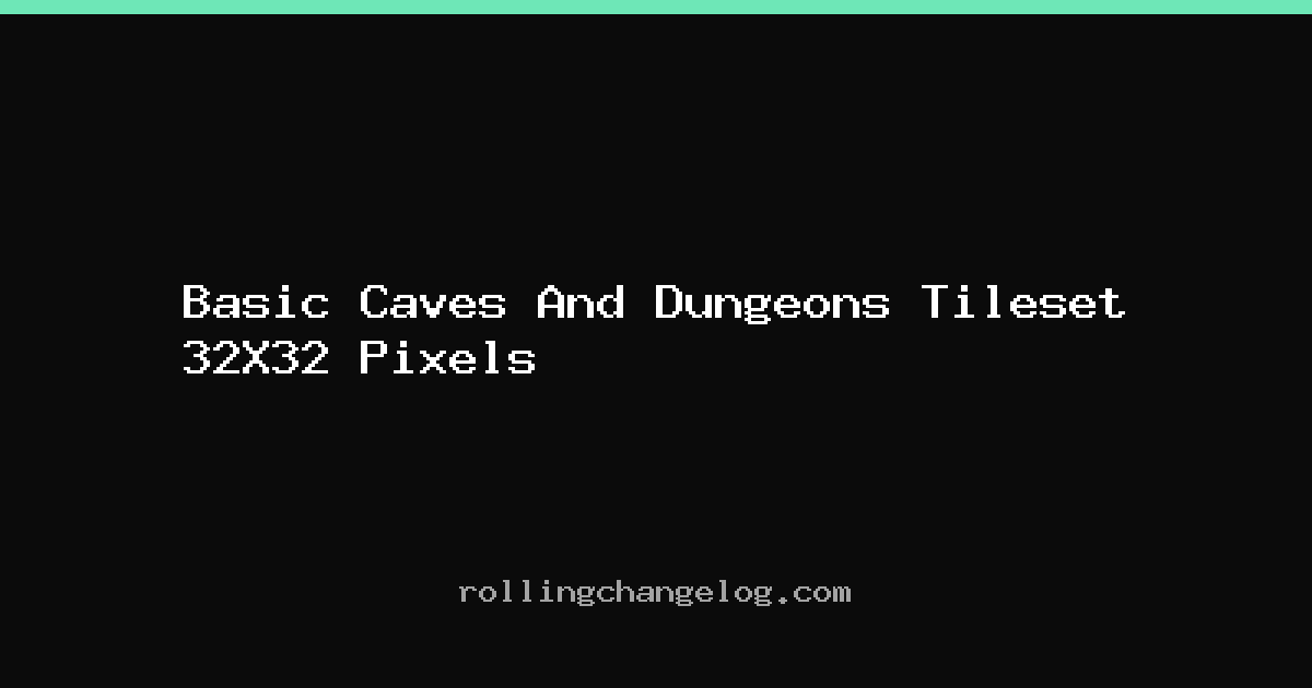 Basic Caves And Dungeons Tileset 32X32 Pixels cover
