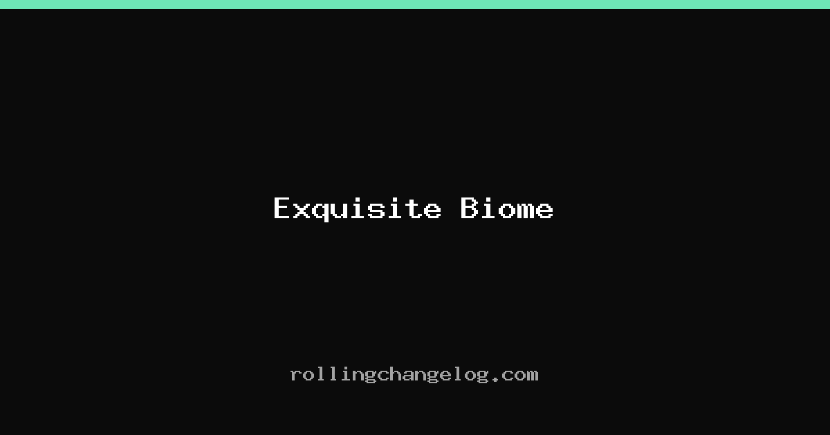 Exquisite Biome cover