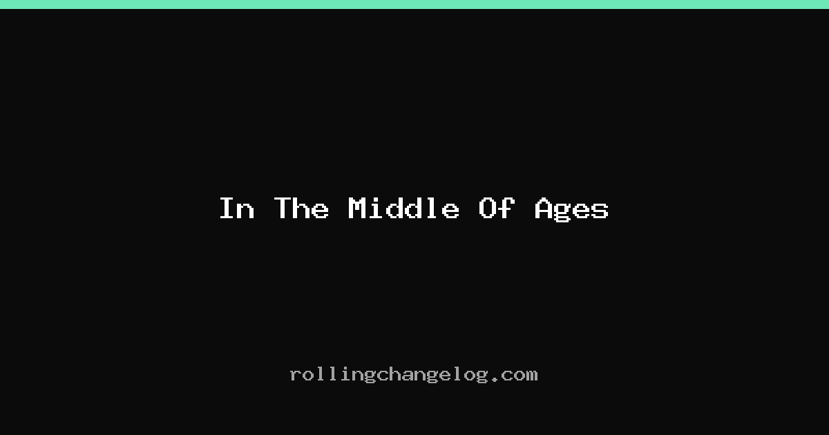 In The Middle Of Ages cover