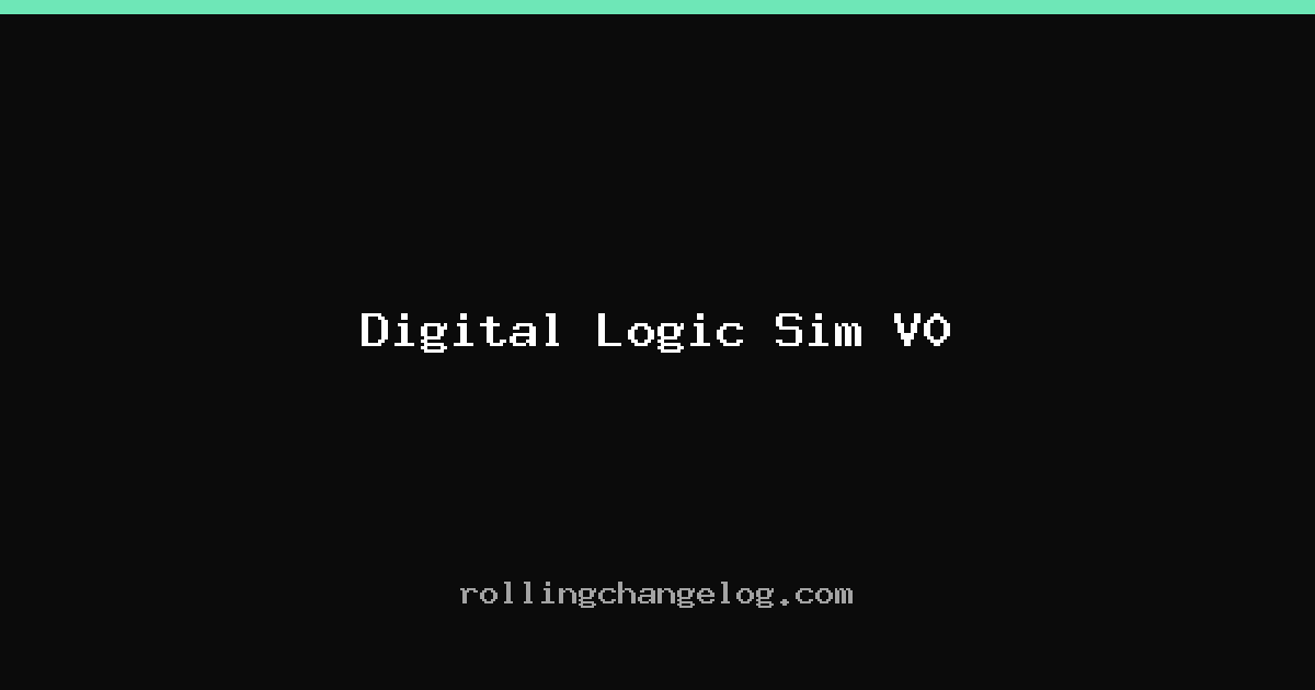 Digital Logic Sim V0 cover